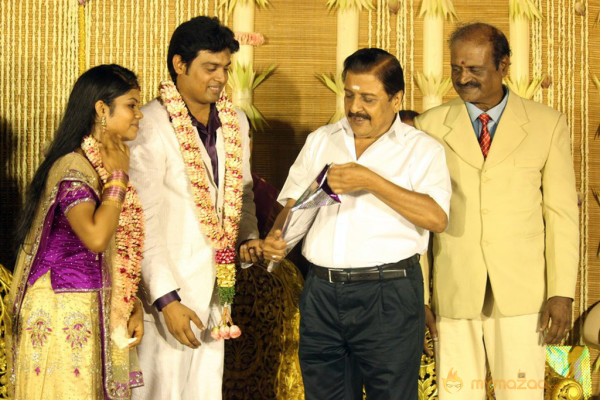 ALS Nachiyappan Son's Wedding Reception Photos 