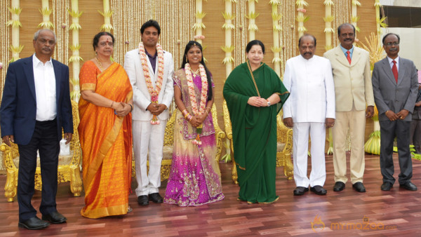 ALS Nachiyappan Son's Wedding Reception Photos 