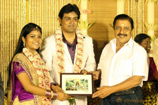 ALS Nachiyappan Son's Wedding Reception Photos 