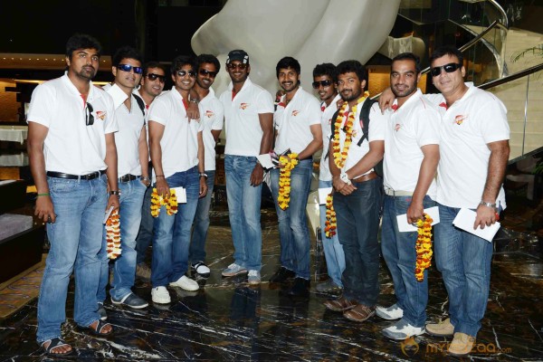 Chennai Rhinos Team At Park Hyatt Hyderabad 