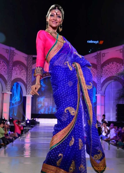 Models Saree Fashion Show Photos