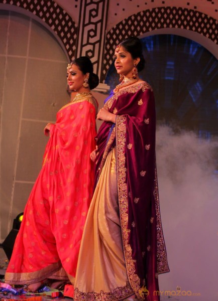 Models Saree Fashion Show Photos