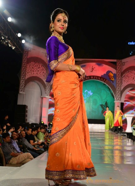 Models Saree Fashion Show Photos