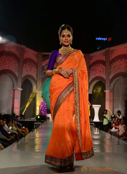 Models Saree Fashion Show Photos