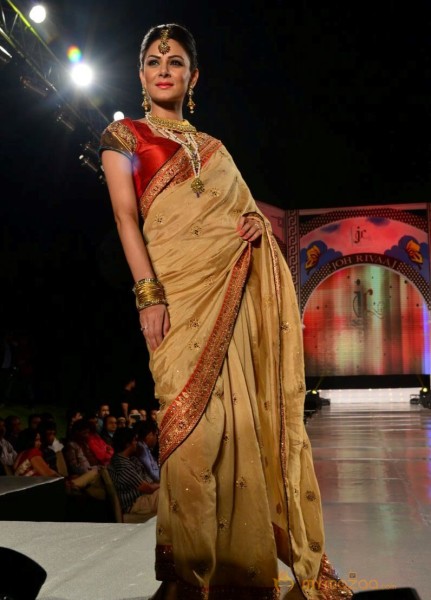 Models Saree Fashion Show Photos