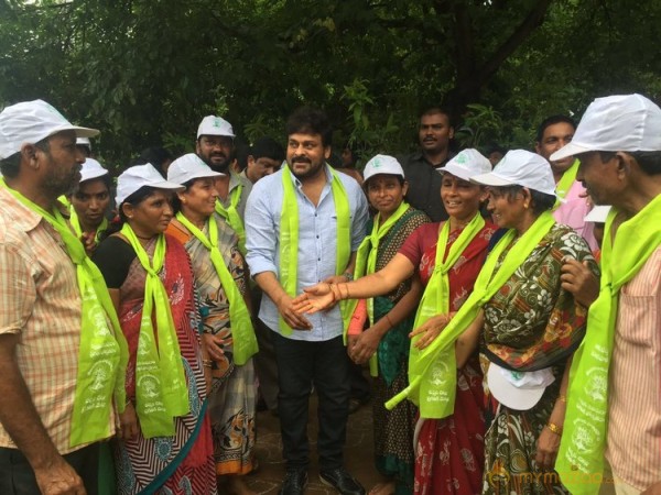 Mega Star Chiranjeevi and Nagarjuna Participated In great initiative for Haritha Haram