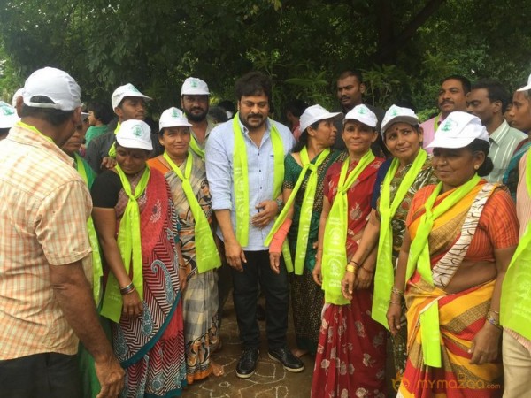 Mega Star Chiranjeevi and Nagarjuna Participated In great initiative for Haritha Haram