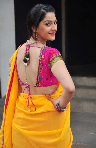  Mehrene Kaur Pirzada Saree Stills 