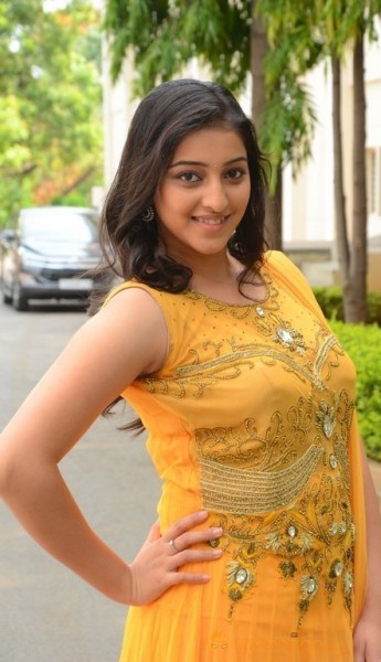 Mouryani Latest Hot Yellow Dress Pics