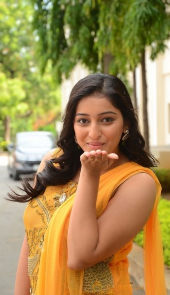 Mouryani Latest Hot Yellow Dress Pics