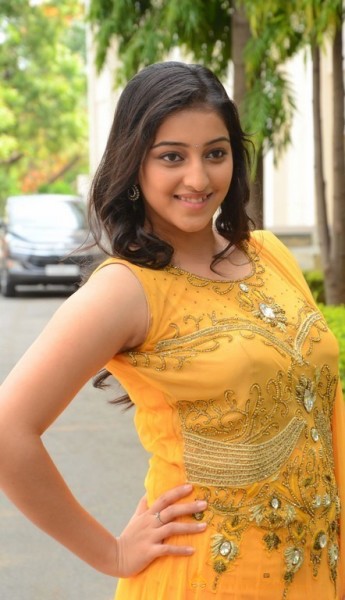 Mouryani Latest Hot Yellow Dress Pics