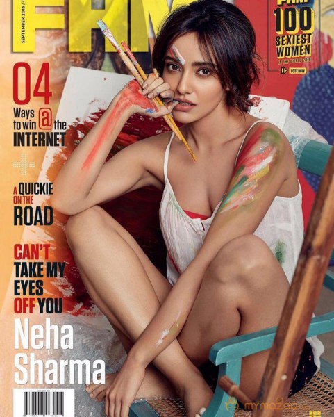 Neha Sharma Hot Photoshoot For FHM Magazine 