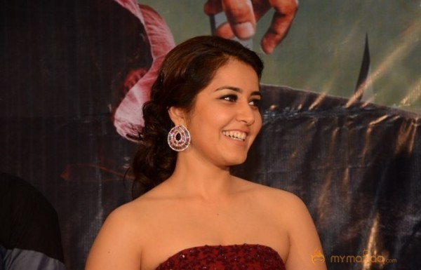 Raashi Khanna Hot Maroon Dress Glam Pics