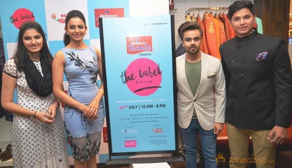 Rakul Preet Singh Unveils the Curtains of ‘The Label Bazar’-A Exquisite Designer Exhibition by Anam Mirza at Hotel Park Hyatt