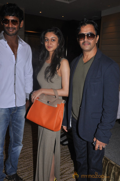 Arjun,Vishal and Aishwarya Arjun Press Meet Photos