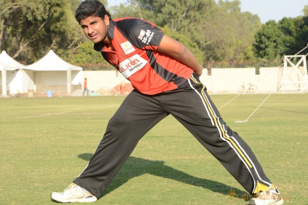 CCL 3 Telugu Warriors Team Practising At Ranchi 