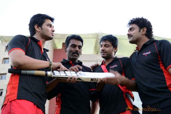 CCL 3 Telugu Warriors Team Practising At Ranchi 