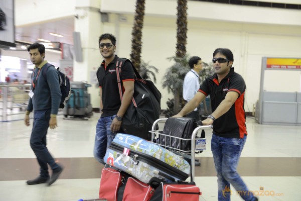 CCL 3 Telugu Warriors Team Practising At Ranchi 