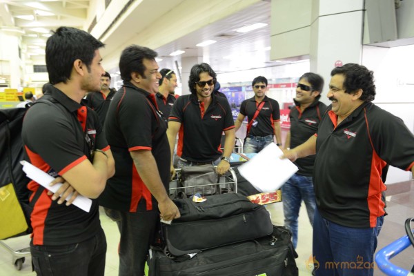 CCL 3 Telugu Warriors Team Practising At Ranchi 