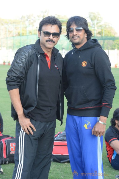 CCL 3 Telugu Warriors Team Practising At Ranchi 