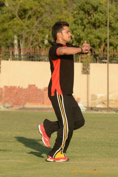 CCL 3 Telugu Warriors Team Practising At Ranchi 