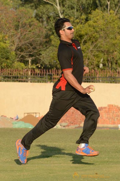 CCL 3 Telugu Warriors Team Practising At Ranchi 