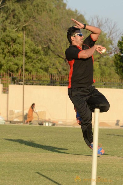 CCL 3 Telugu Warriors Team Practising At Ranchi 