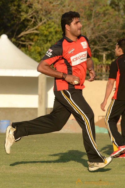 CCL 3 Telugu Warriors Team Practising At Ranchi 