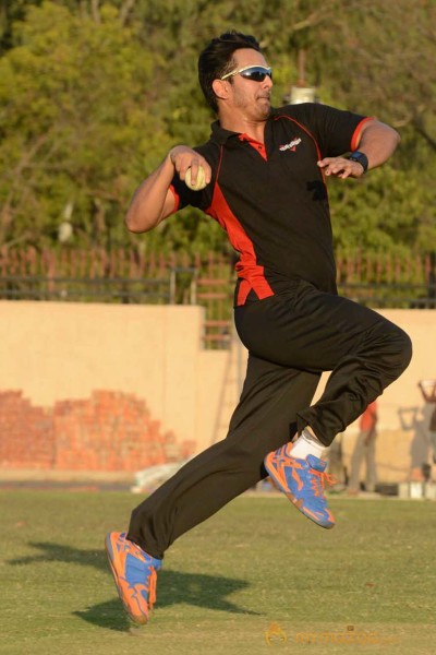 CCL 3 Telugu Warriors Team Practising At Ranchi 