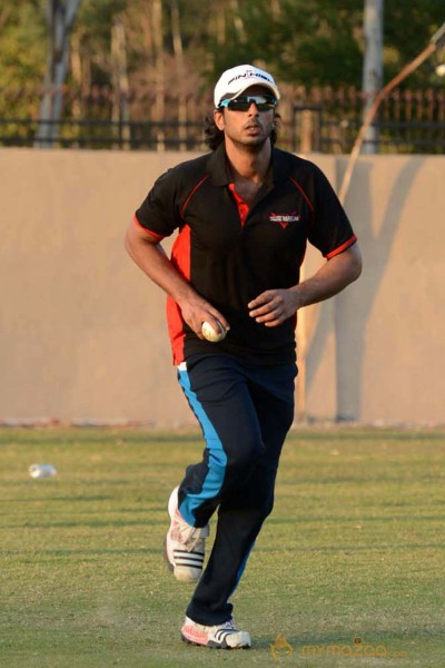 CCL 3 Telugu Warriors Team Practising At Ranchi 