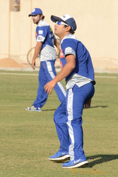 CCL 3 Telugu Warriors Team Practising At Ranchi 