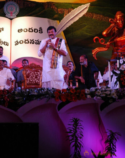 Chirajeevi At Telugu Mahasabhalu 2012 Photos