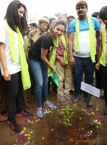 Rakul Preet Singh and Raashi Khanna at Haritha Haram Event