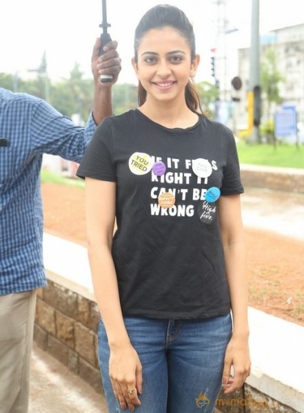 Rakul Preet Singh and Raashi Khanna at Haritha Haram Event