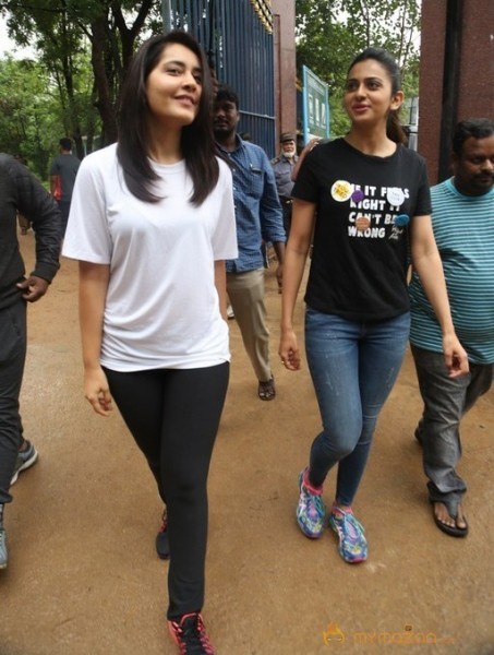 Rakul Preet Singh and Raashi Khanna at Haritha Haram Event