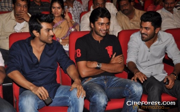 Ram Charan At Yamudiki Mogudu Audio Launch Pics