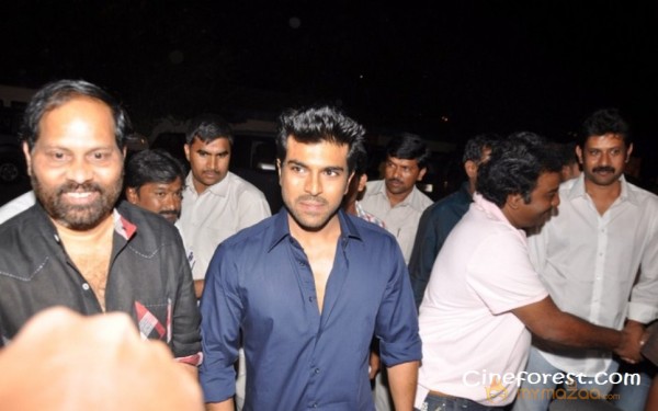 Ram Charan At Yamudiki Mogudu Audio Launch Pics