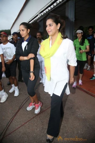 Ram Charan, Sania Mirza at 5k Run Photos