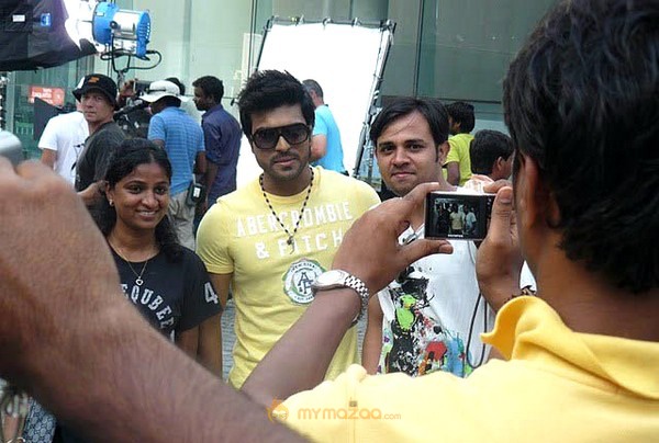 Ramcharan Teja with Fans