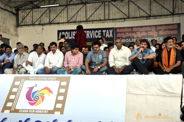 Telugu Film Industry Protest Against Service Tax 