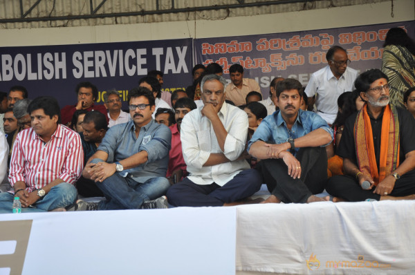 Telugu Film Industry Protest Against Service Tax 