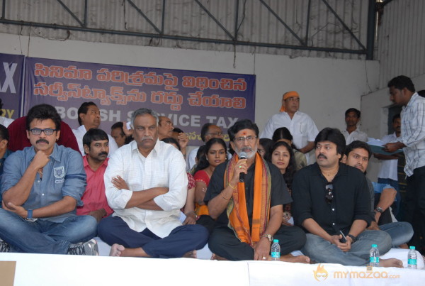 Telugu Film Industry Protest Against Service Tax 