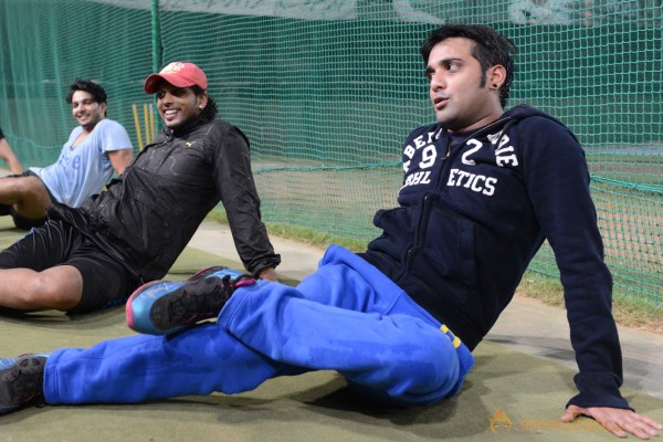 Telugu Warriors Practicing For CCL 3 At In Sportz Stadium 