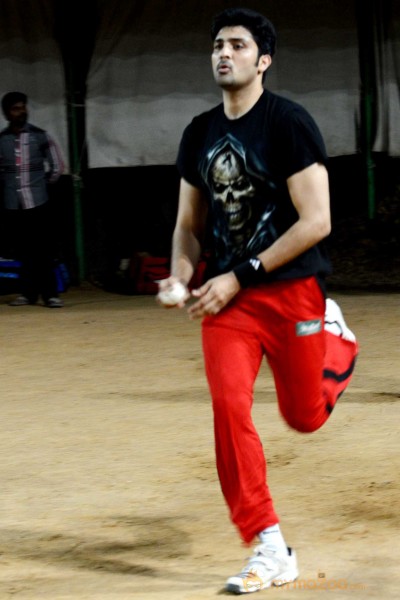 Telugu Warriors Practicing For CCL 3 At In Sportz Stadium 