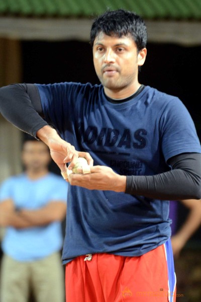Telugu Warriors Practicing For CCL 3 At In Sportz Stadium 