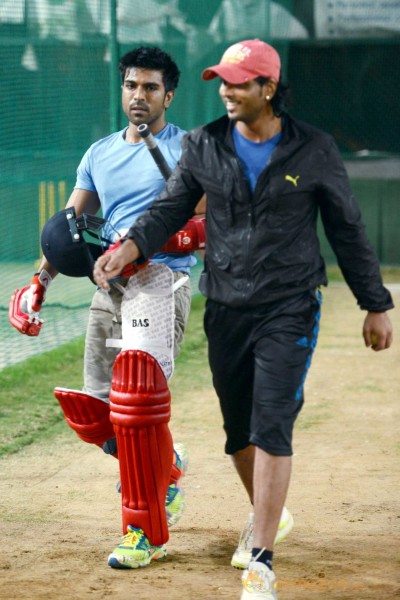 Telugu Warriors Practicing For CCL 3 At In Sportz Stadium 