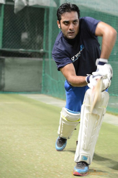 Telugu Warriors Practicing For CCL 3 At In Sportz Stadium 