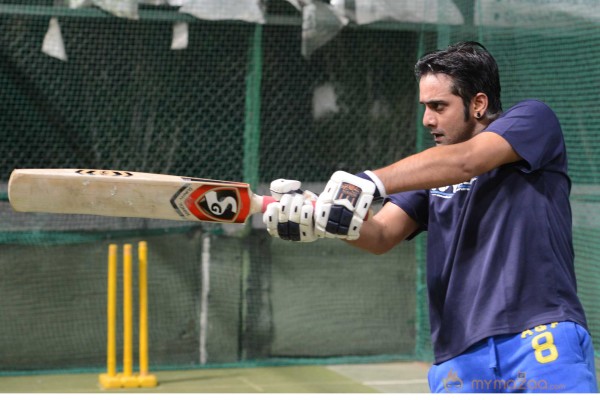 Telugu Warriors Practicing For CCL 3 At In Sportz Stadium 