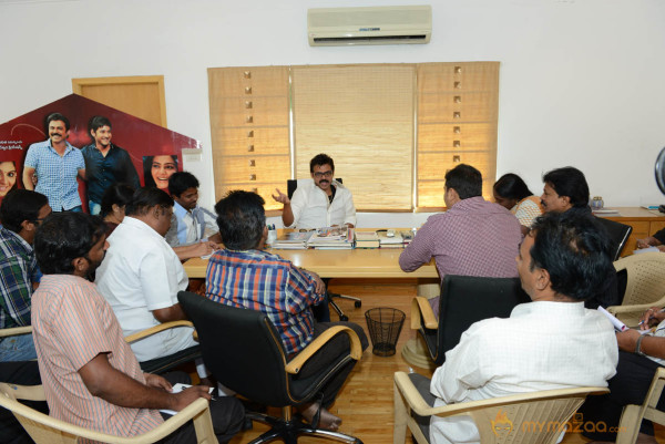 Venkatesh At SVSC Movie Success Meet  