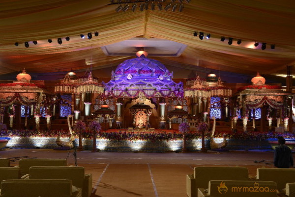 Balakrishna's Daughter Tejaswini Marriage Mandap Sets Photos 